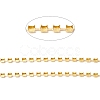 50M Rectangle Brass Rhinestone Claw Setting Chains CHC-C024-01C-G-2