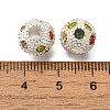 Rack Plating Alloy Beads FIND-A045-02B-S-2