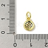 Brass Micro Pave Cubic Zirconia Charms KK-M283-25D-02-3