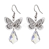 3 Pairs 3 Size Filigree 3D Butterfly Brass Dangle Earrings EJEW-JE05677-4