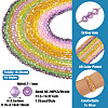 16 Strand 16 Color Transparent Electroplate Glass Beads Strands EGLA-TA0001-23-12