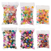 Transparent Frosted Glass Beads and Transparent Crackle Glass Beads CCG-CD0001-01-10