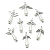 40Pcs 8 Styles Acrylic Imitation Pearl & Alloy Charms PALLOY-CJ0002-67-7