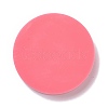 Flat Round with Flower Pattern Badge Silicone Molds DIY-F109-03-2