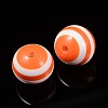 Chunky Bubblegum Striped Resin Ball Beads RESI-Q106-20mm-02-1