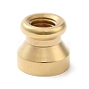 Golden Plated Round Shaped Wax Seal Brass Stamp Head STAM-K002-01G-06-2