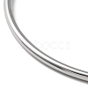 Non-Tarnish 304 Stainless Steel Simple Plain Bangle for Women BJEW-F461-01I-P-2