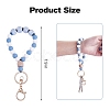 Silicone Round Beaded Keychain Wristlet KEYC-SW00006-04-3