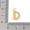 Brass Micro Pave Clear Cubic Zirconia Charms KK-E111-32D-G-3