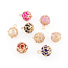 Craftdady 32Pcs 8 Colors ABS Plastic Imitation Pearl Charms KK-CD0001-23-13