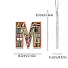 Acrylic Letter Shaped Book Shelf Pendant Decorations PW-WG0114B-13-1