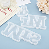 Word Mr & Mrs Silicone Molds DIY-WH0167-74-4