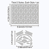 2Pcs 2 Styles Carbon Steel Cutting Dies Stencils DIY-WH0309-667-6