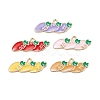 Alloy Enamel Pendants ENAM-O048-04KCG-1