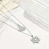 304 Stainless Steel Double Layered Necklaces NJEW-P320-14G-02-3