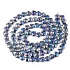 Electroplate Glass Beads Strands EGLA-S176-09A-2
