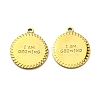 Ion Plating(IP) 316L Surgical Stainless Steel Pendants STAS-D090-21G-1