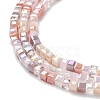 Gradient Color Electroplate Glass Bead Strands X-GLAA-E042-05-B08-4