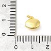 Oval Rack Plating Brass Pendants Charms KK-S396-72G-3