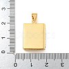 Rack Plating Brass Micro Pave Cubic Zirconia Locket Pendants KK-Z048-04G-3