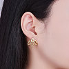 SHEGRACE 925 Sterling Silver Gold Plated Stud Earrings JE668C-3