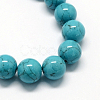 Dyed Synthetic Turquoise Gemstone Bead Strands TURQ-R032-12mm-XSS09-2