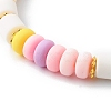 Handmade Polymer Clay Beads Stretch Bracelets Sets BJEW-JB06427-03-8
