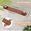 Olycraft 3Pcs 3 Colors Cowhide Leather Bag Strap Covers FIND-OC0002-05-2