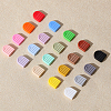 CHGCRAFT 40Pcs 20 Styles Rainbow Arch Food Grade Eco-Friendly Silicone Focal Beads SIL-CA0003-29-6