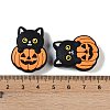 Halloween Theme Silicone Focal Beads SIL-M005-04A-3