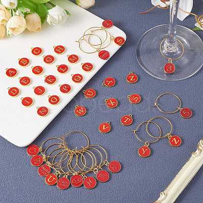 DIY Wine Glass Charms Making Kits DIY-SZ0008-94B-1