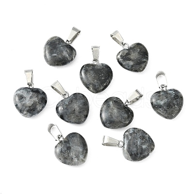 Natural Larvikite Goldstone Pendants X-G-Q371-14-1