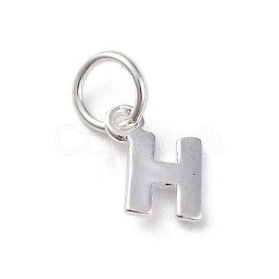 925 Sterling Silver Letter Charms STER-C012-01S-H-1