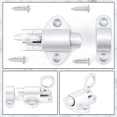 Gorgecraft Aluminum & Alloy Lock Catch Clasps AJEW-GF0004-87C-1