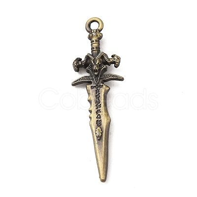 Tibetan Style Alloy Pendant FIND-A042-27AB-1