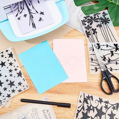 Plastic Embossing Folders DIY-WH0186-48-1