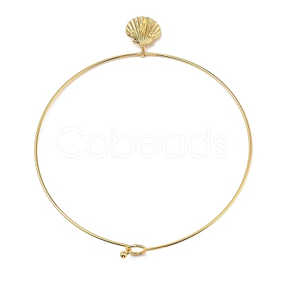 Brass Charm Bangles BJEW-Q350-07C-G-1