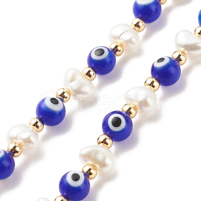 Handmade Evil Eye Lampwork Mobile Straps HJEW-JM00690-1