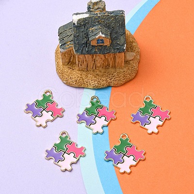 Alloy Enamel Pendants ENAM-YW0002-39A-1