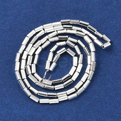 Electroplated Synthetic Non-Magnetic Hematite Beads Strands G-U003-06-1