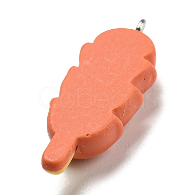 Opaque Resin Imitation Food Pendants CRES-D019-02C-1