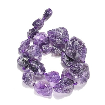 Natural Amethyst Beads Strands G-G486-01-1