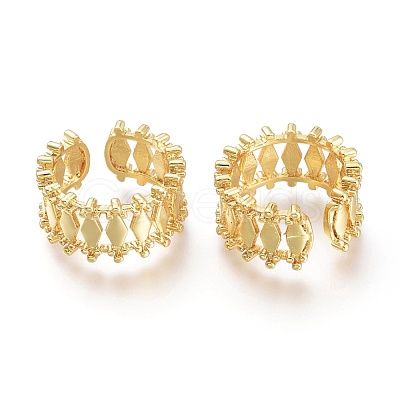 Brass Cuff Rings X-RJEW-I073-01G-1