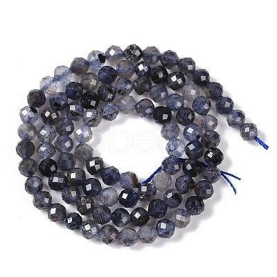 Natural Iolite Beads Strands G-G139-A11-03-1