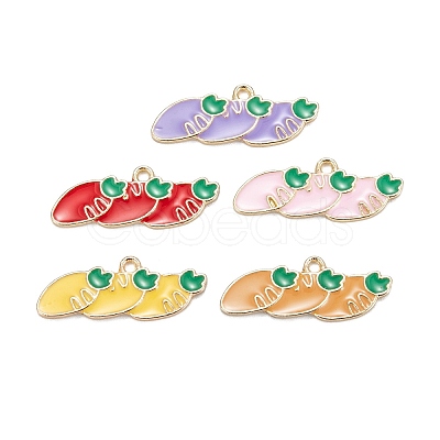 Alloy Enamel Pendants ENAM-O048-04KCG-1