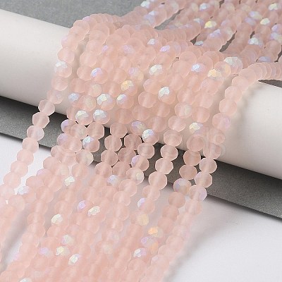 Transparent Glass Beads Strands EGLA-A044-T4mm-MB22-1