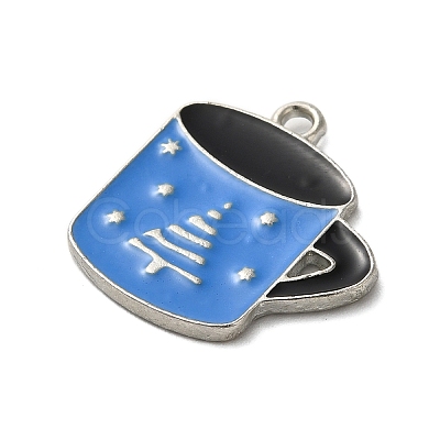 Winter Theme Alloy Enamel Pendants ENAM-M002-05F-P-1