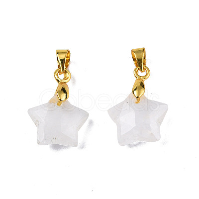 Natural Quartz Crystal Charms G-N326-142-11-1