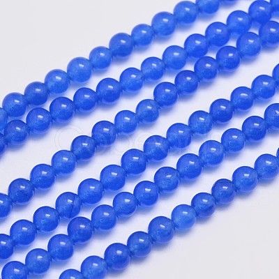 Natural & Dyed Malaysia Jade Bead Strands X-G-A146-4mm-A21-1