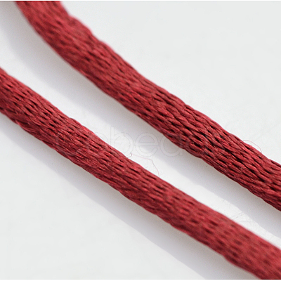 Macrame Rattail Chinese Knot Making Cords Round Nylon Braided String Threads X-NWIR-O001-A-06-1